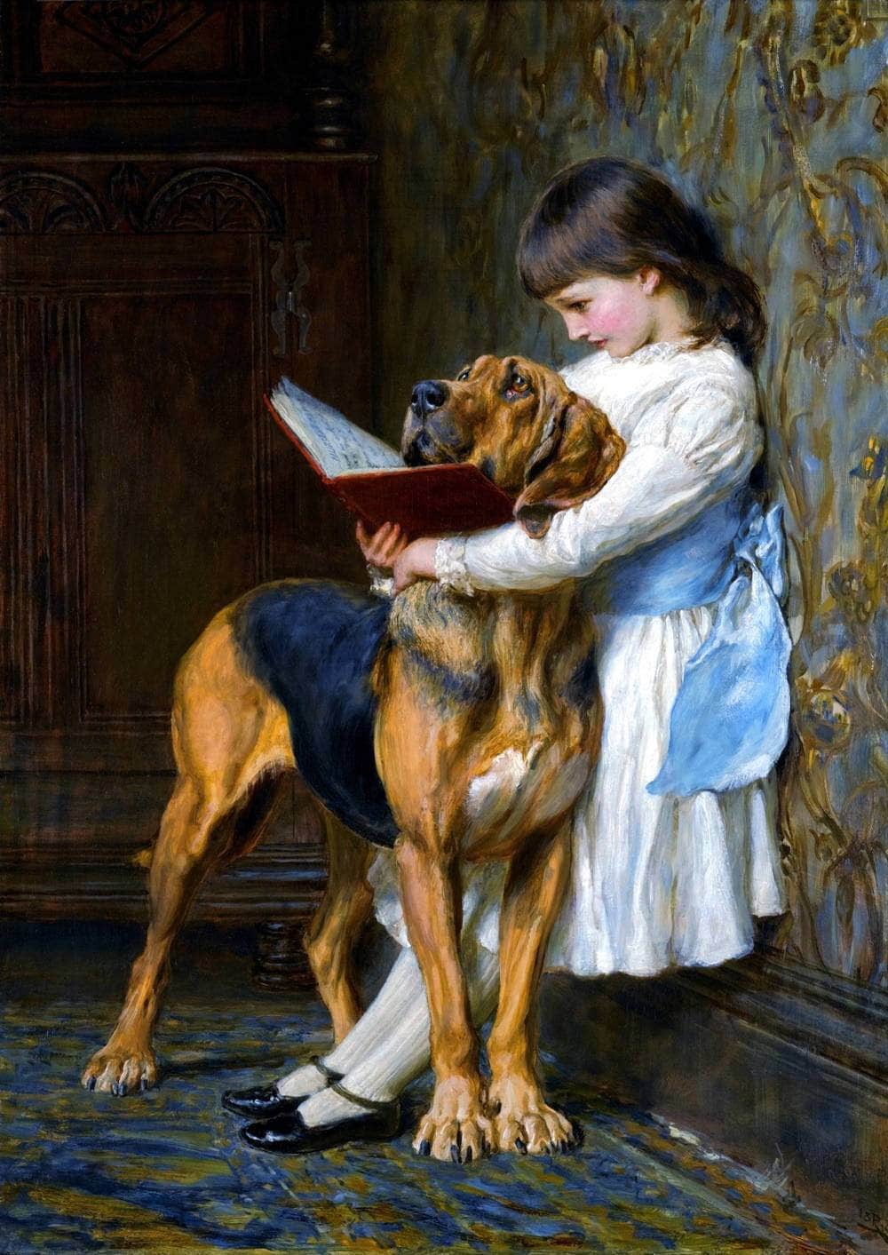 Compulsory Education Painting Briton Riviere Canvas Art - Image 5