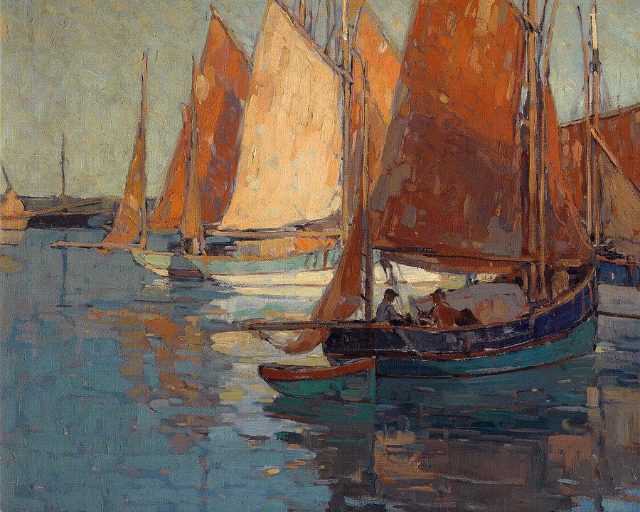Concarneau Harbor By Edgar Payne1 - Image 7