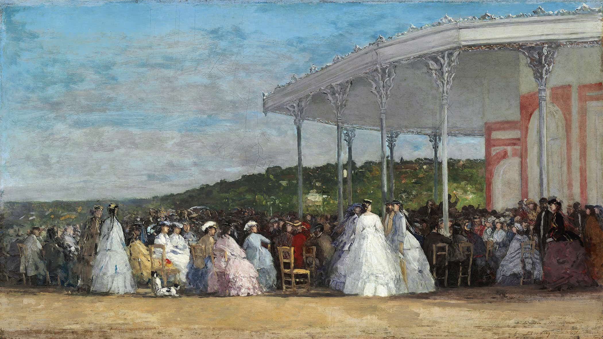 Concert At The Casino Of Deauville by Eugene Boudin - Image 2