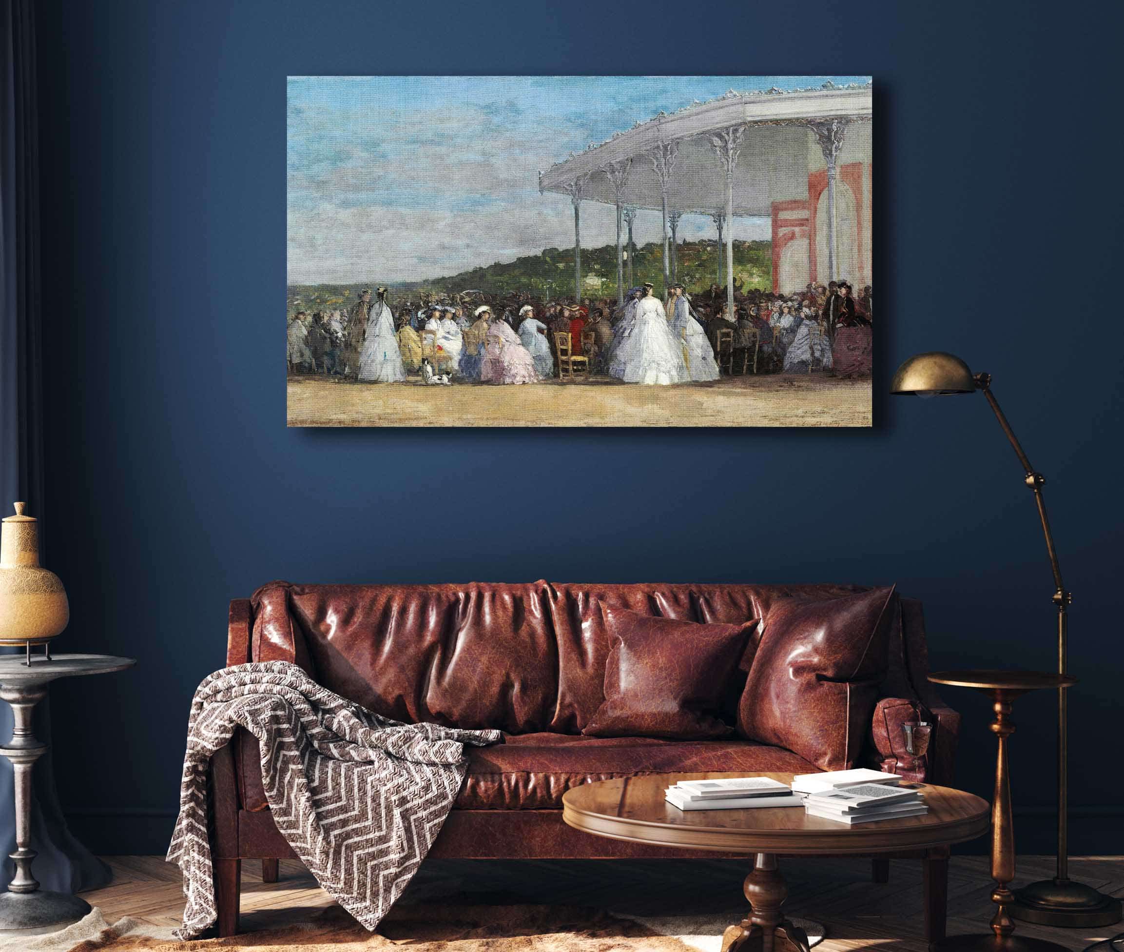 Concert At The Casino Of Deauville by Eugene Boudin - Image 4
