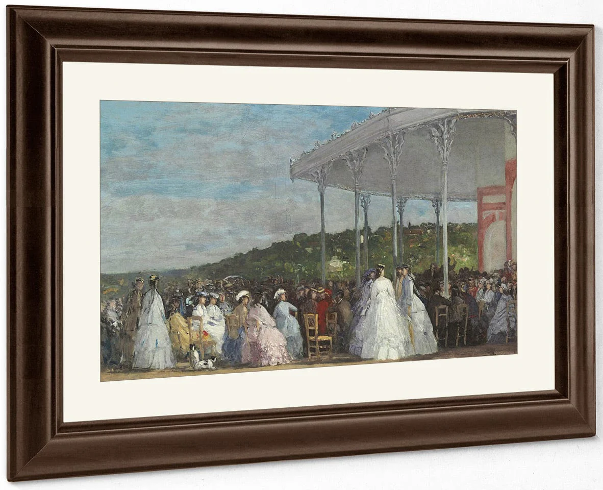 Concert At The Casino Of Deauville By Eugene Boudin - Image 5