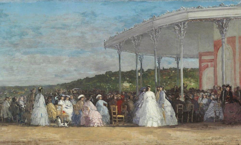 Concert At The Casino Of Deauville By Eugene Boudin - Image 7