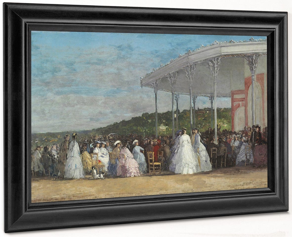 Concert At The Casino Of Deauville By Eugene Boudin - Image 8