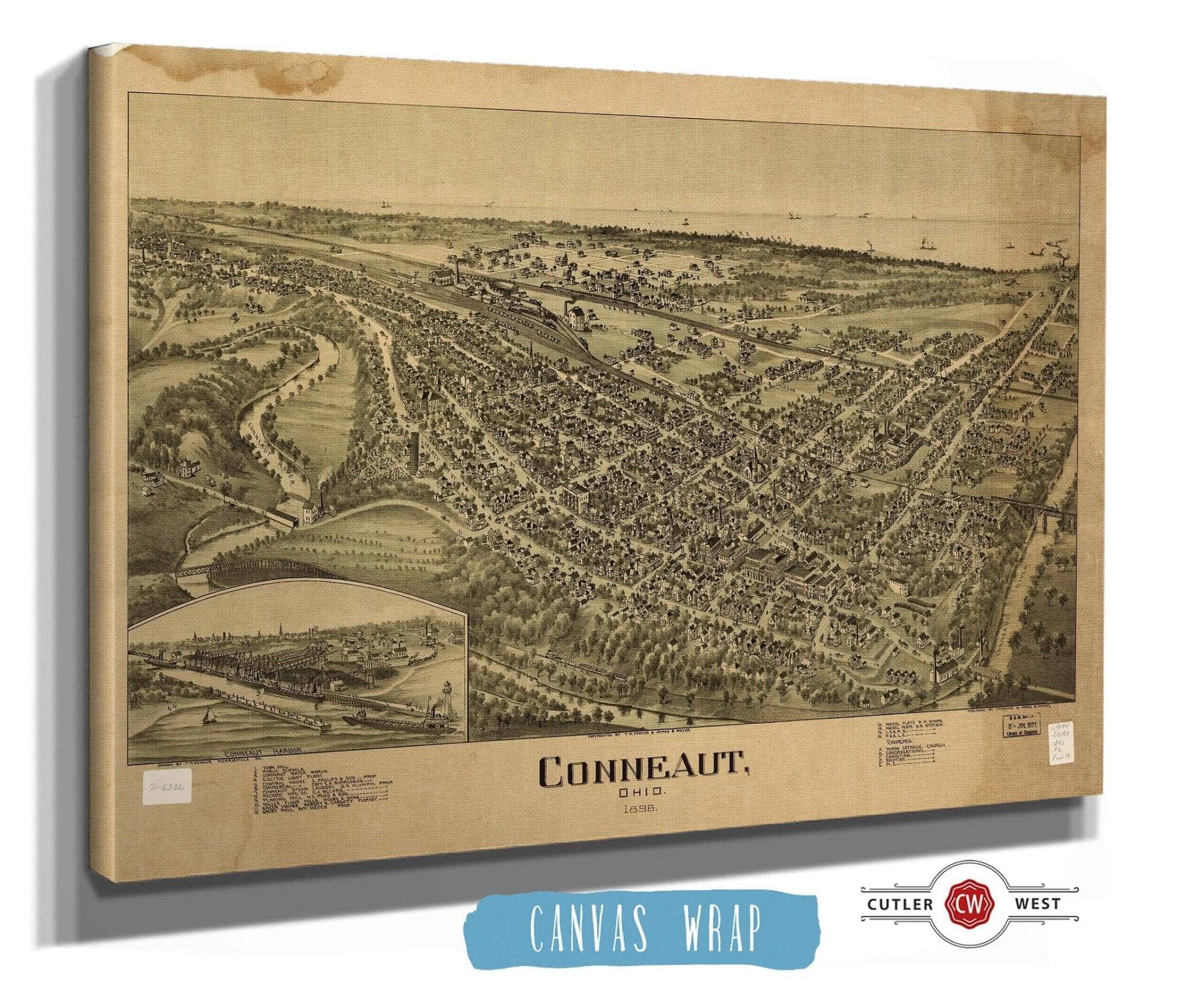 Conneaut Ohio 1896 State of Ohio