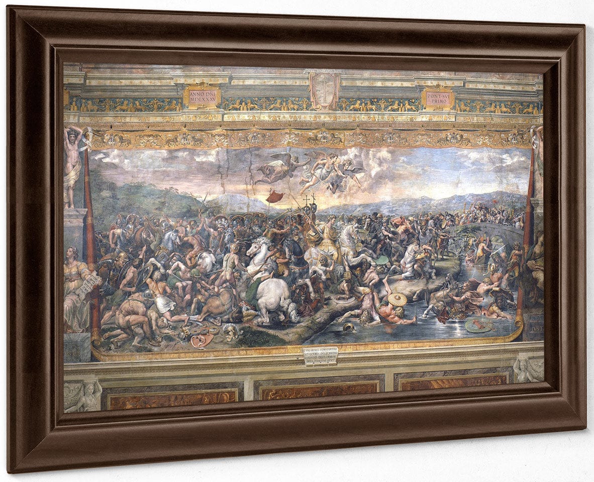 Constantine's Battle At The Milvian Bridge By Raphael - Image 4