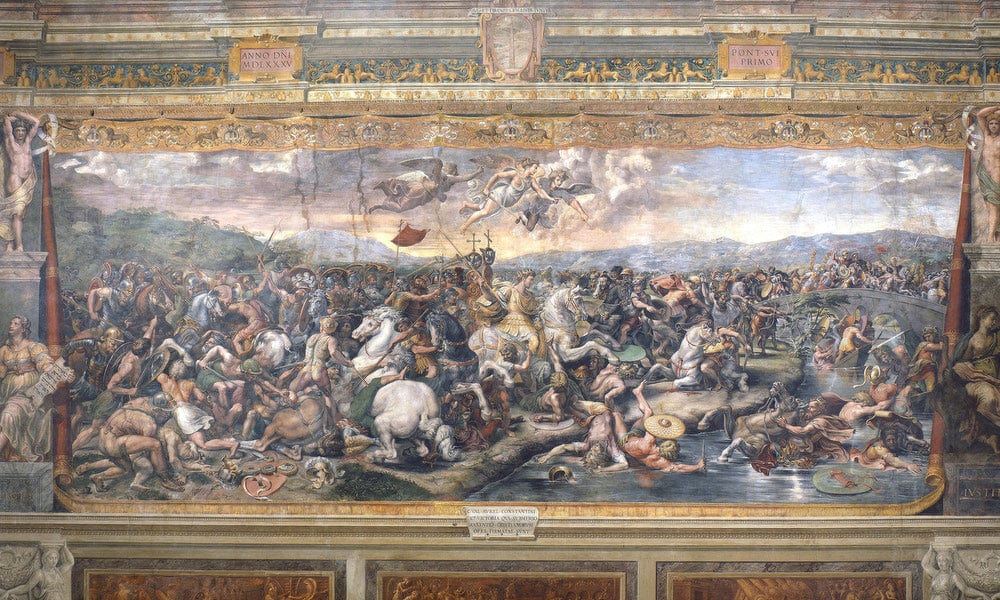 Constantine's Battle At The Milvian Bridge By Raphael - Image 5