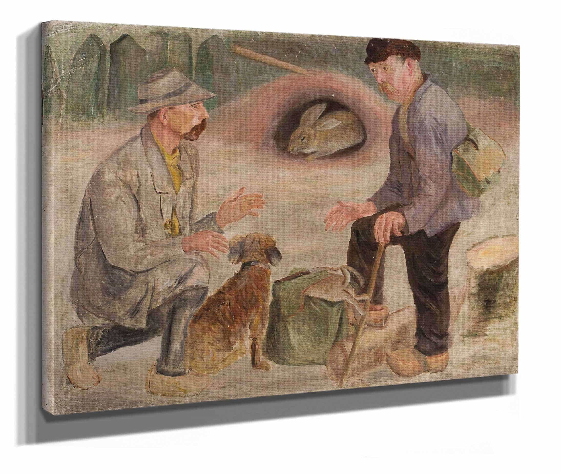 Conversation With A Hunter by Tadeusz Makowski - Image 2