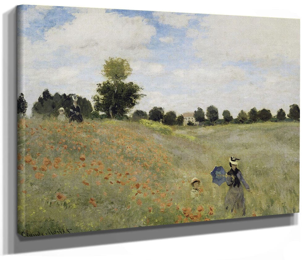 Coquelicots, Environs D'argenteuil By Claude Monet