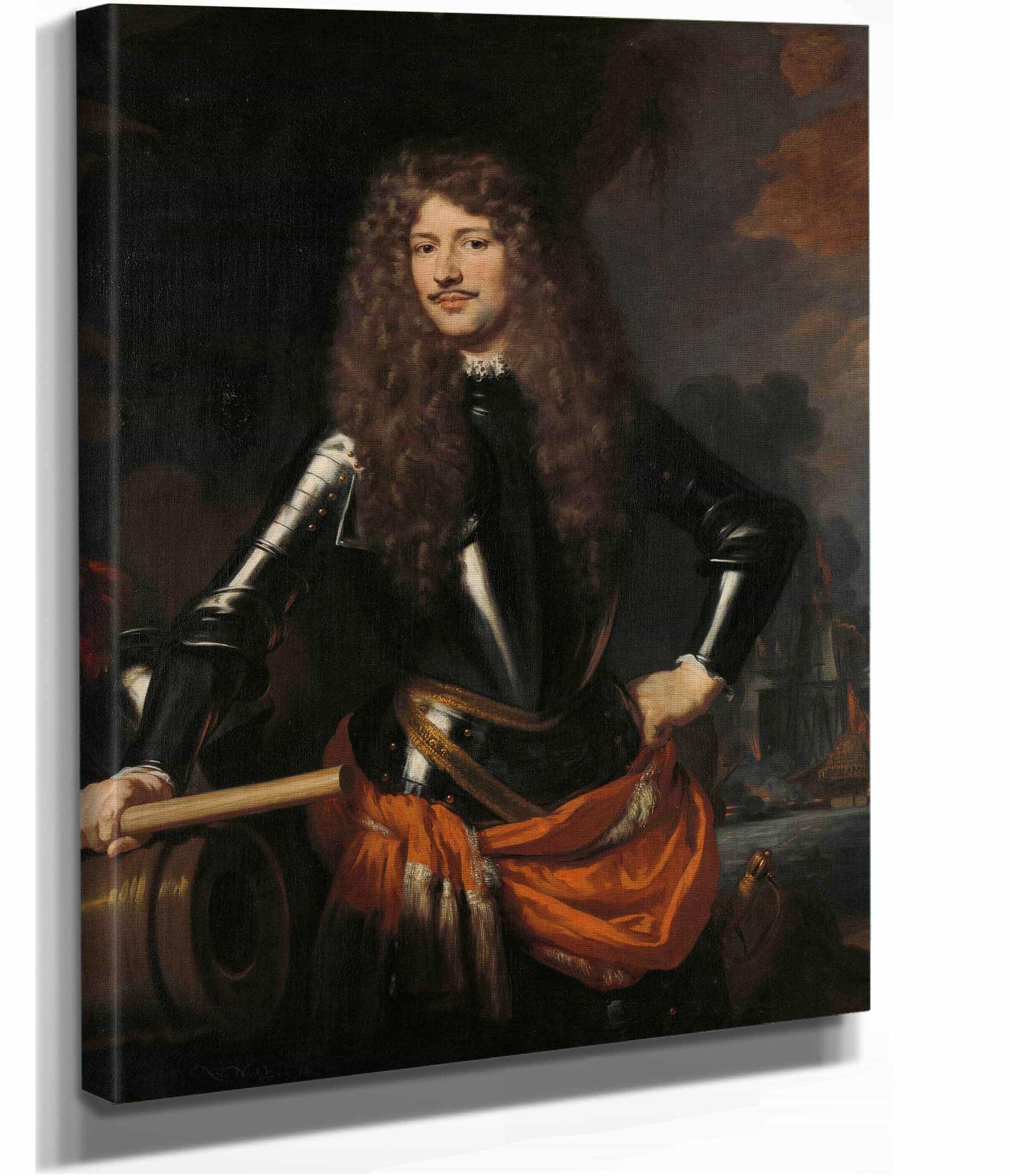 Cornelis Evertsen Lieutenant Admiral Of Zeeland by Nicolaes Maes - Image 2