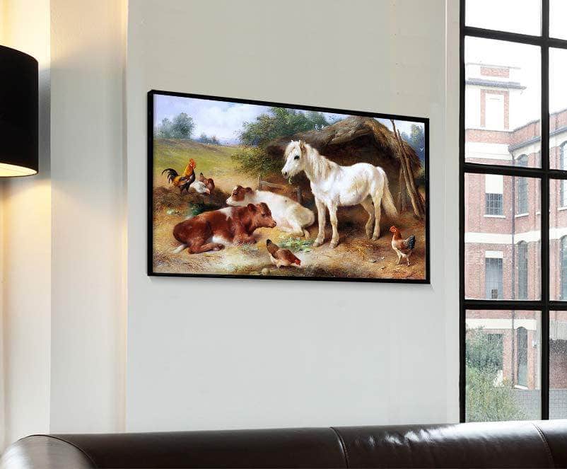 Corner Of Farmyard Painting Walter Hunt Canvas Art - Image 4