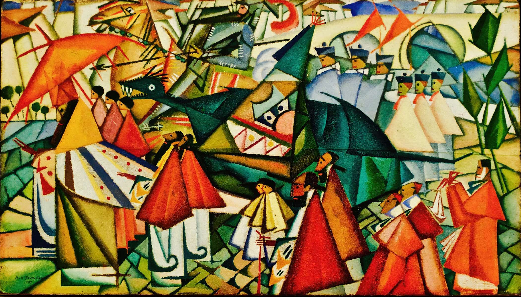 Corpus Christi Procession By Amadeo De Souza Cardoso - Image 2