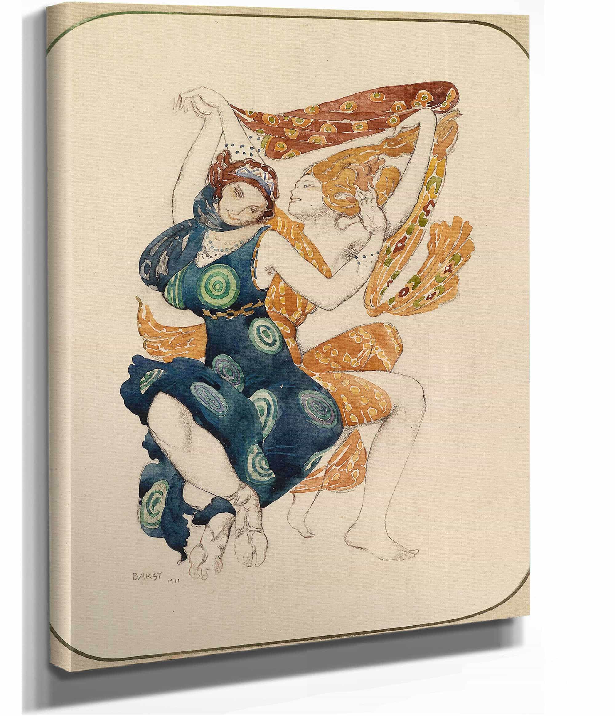 Costume For Narcisse By Tcherepnin by Leon Bakst - Image 2