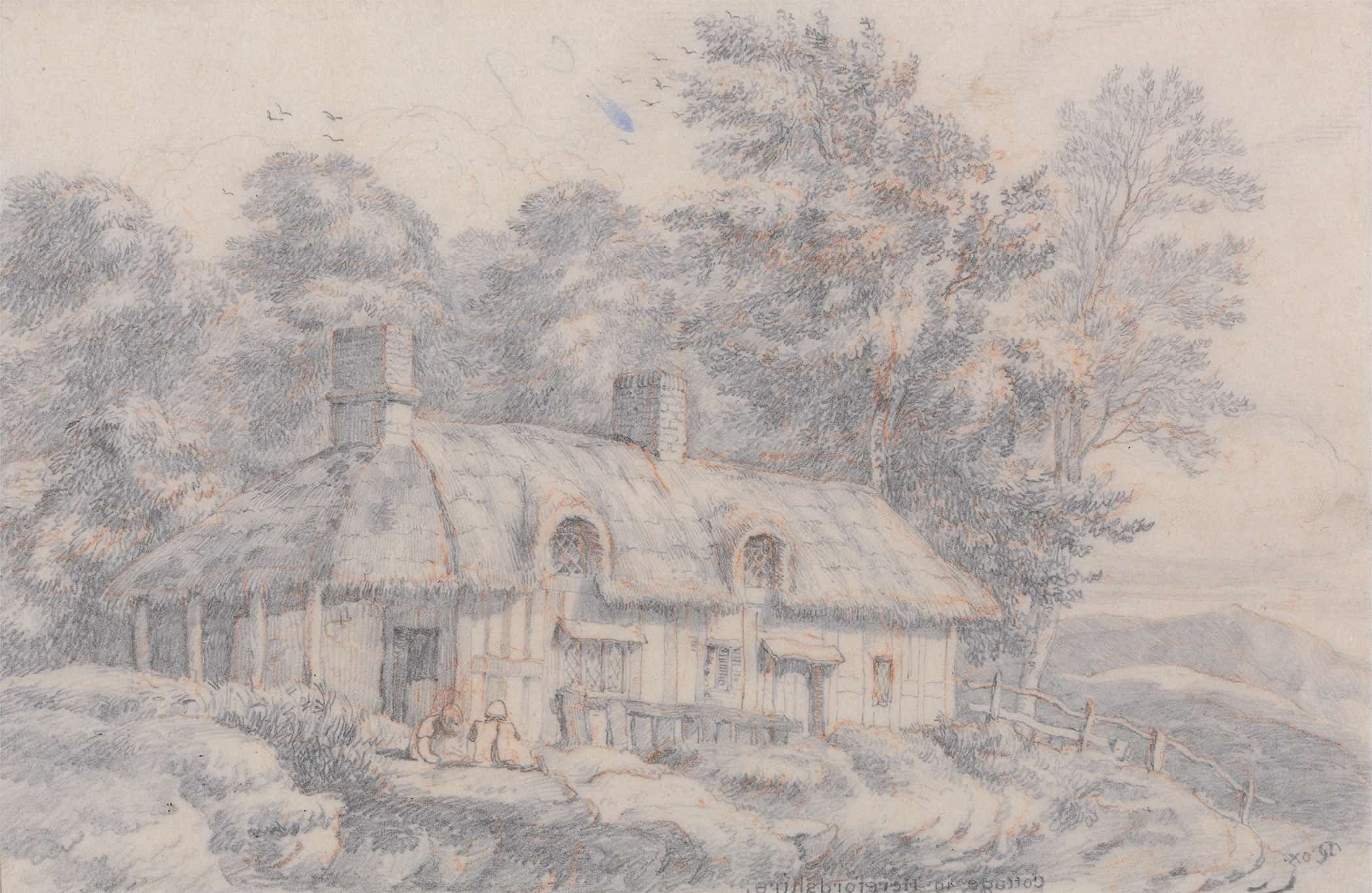 Cottage In Herefordshire Before by David Cox - Image 2