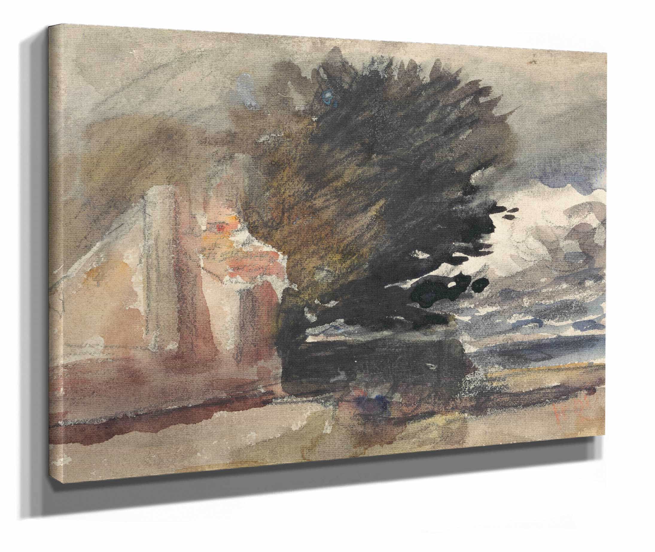 Cottage Under A Tree by Hercules Brabazon Brabazon - Image 2