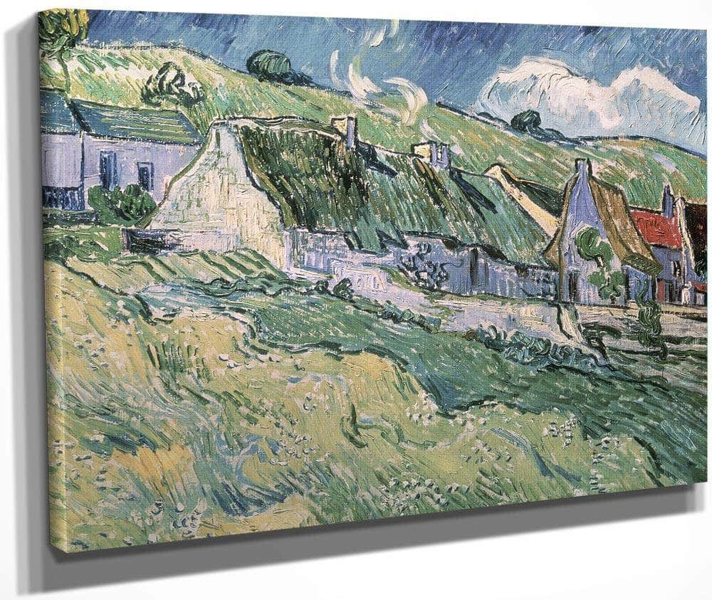 Cottages At Auvers Sur Oise By Vincent Van Gogh