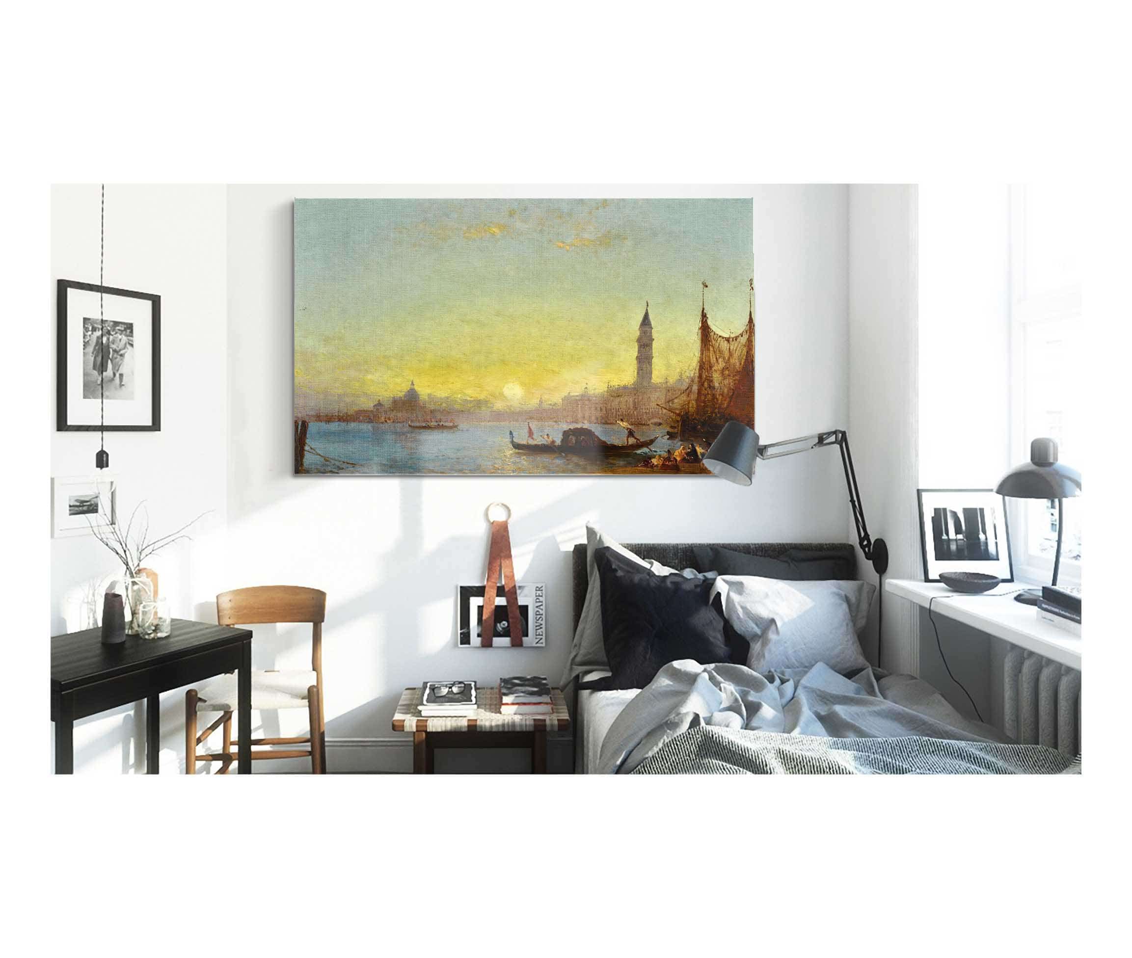 Coucher De Soleil A Venise by Felix Ziem - Image 3