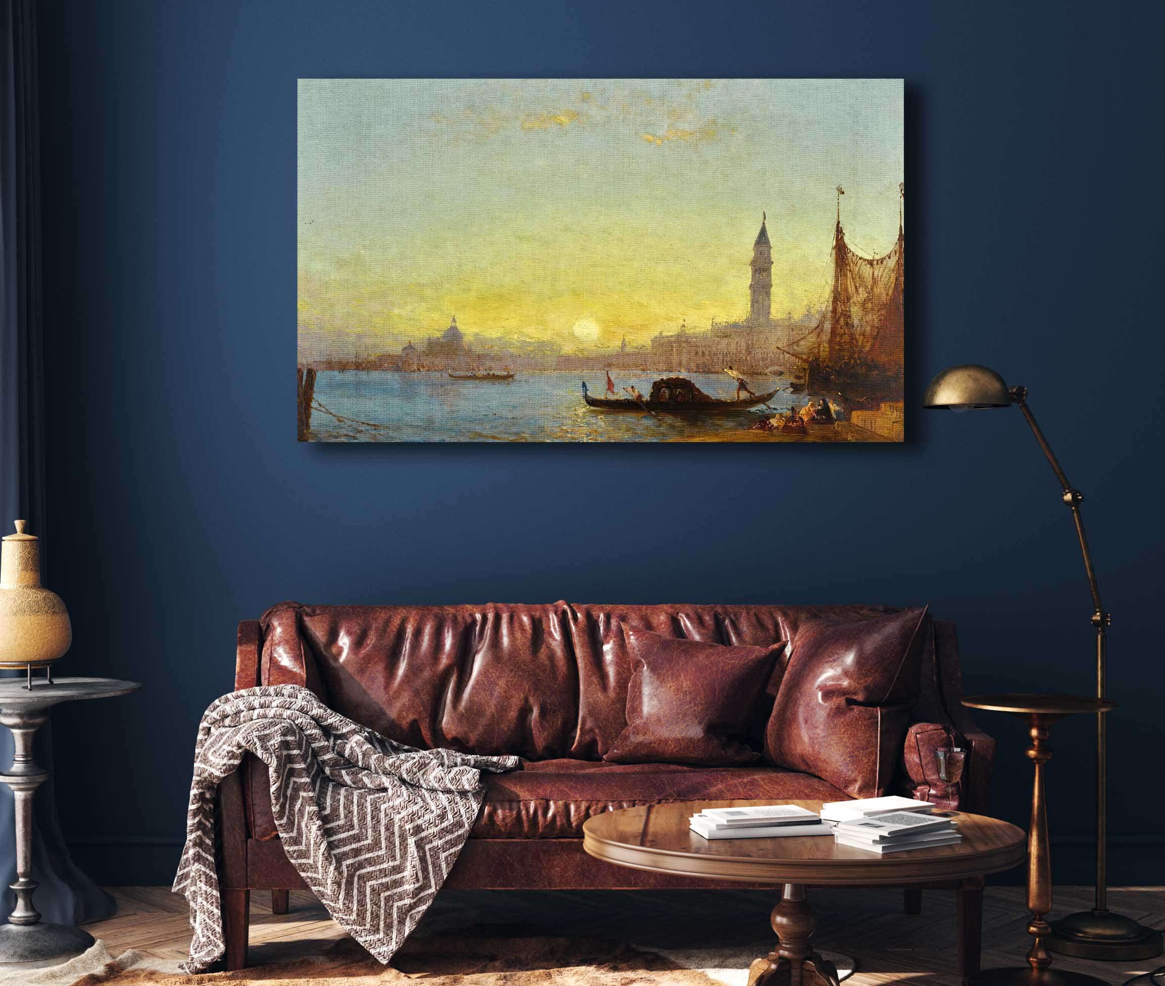 Coucher De Soleil A Venise by Felix Ziem - Image 4
