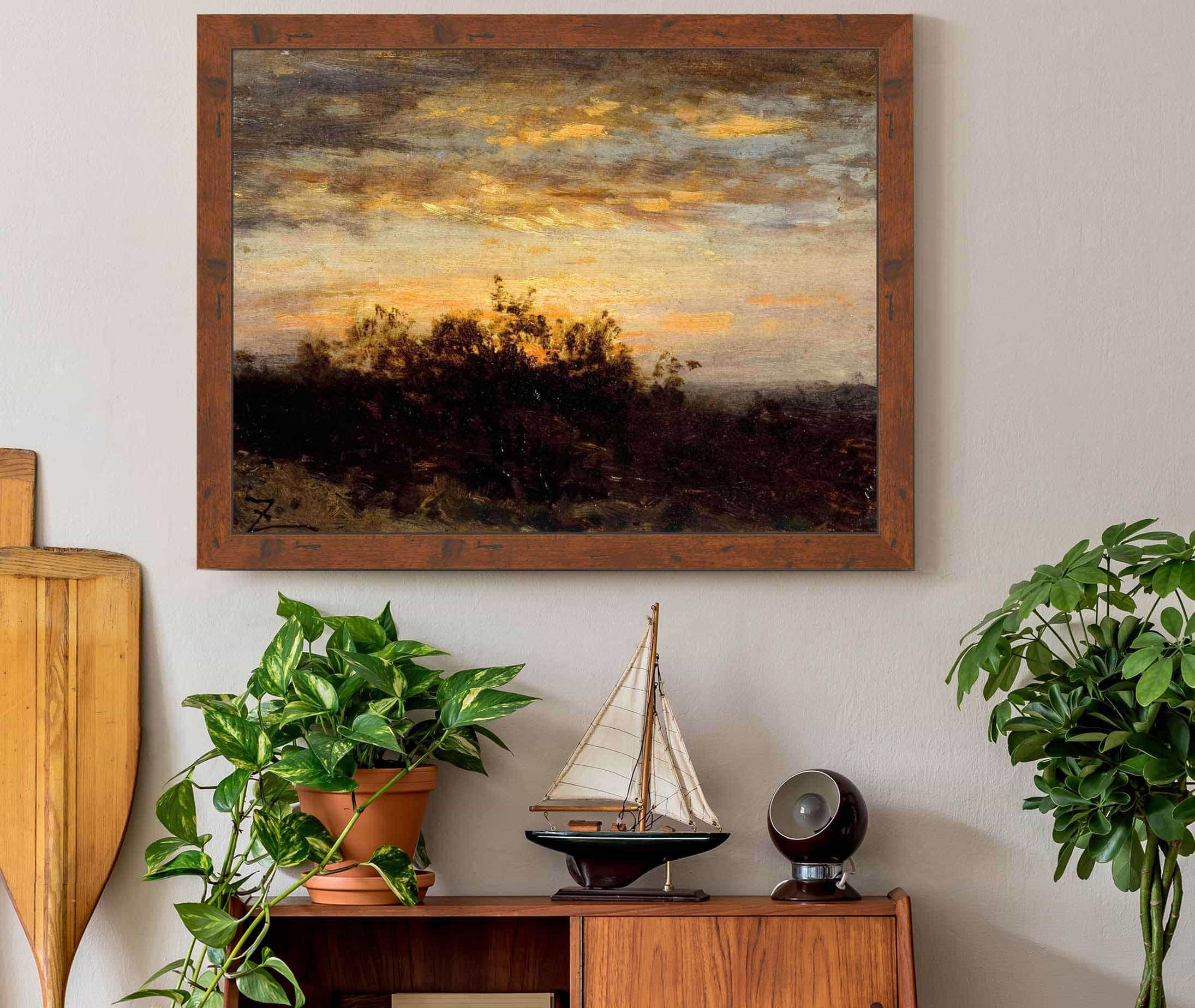 Coucher De Soleil by Felix Ziem - Image 3