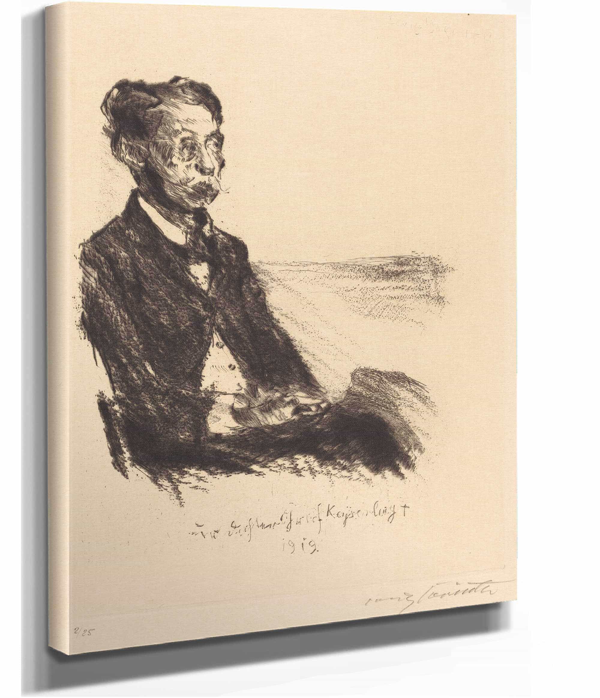 Count Keyserling Bildnis Des Grafen Keyserling by Lovis Corinth - Image 2
