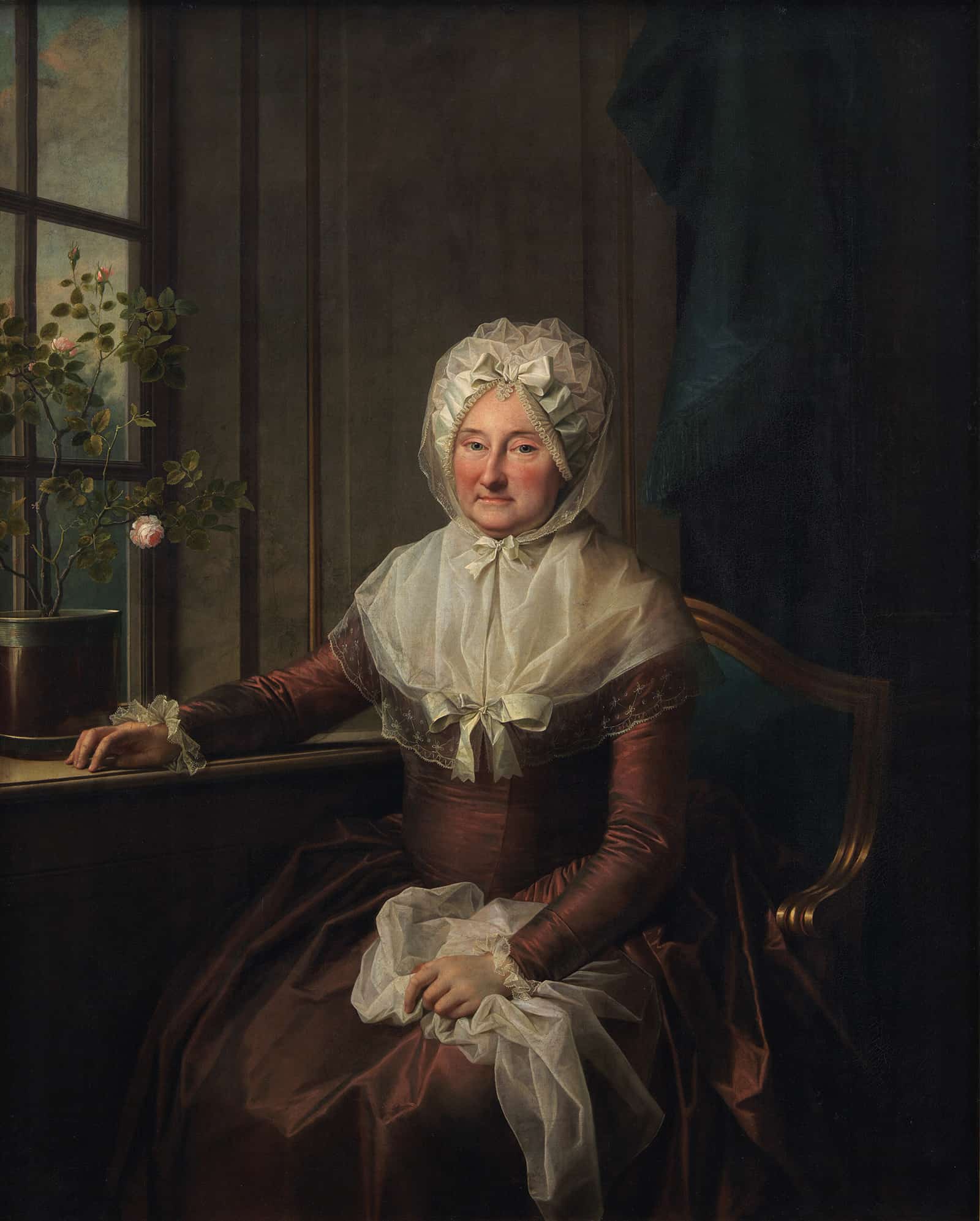 Countess Anna Joachima Danneskiold Laurvigen Nee Ahlefeldt by Jens Juel - Image 2