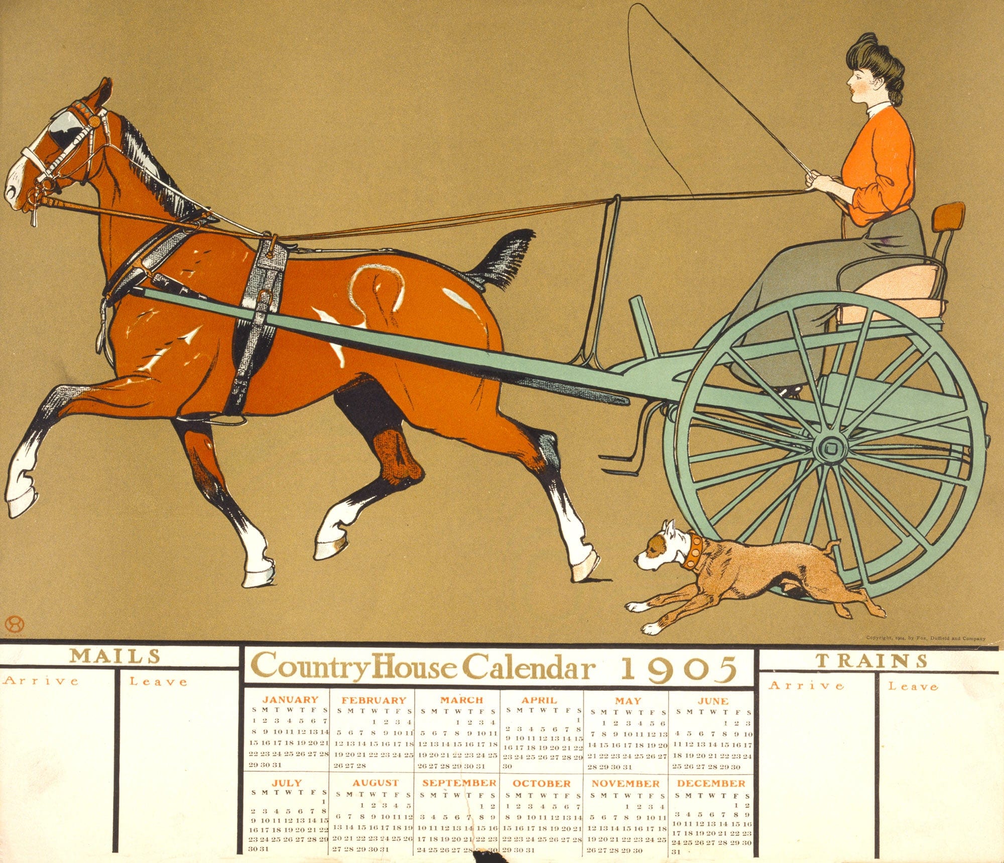 Country House Calendar by Edward Penfield - Image 2