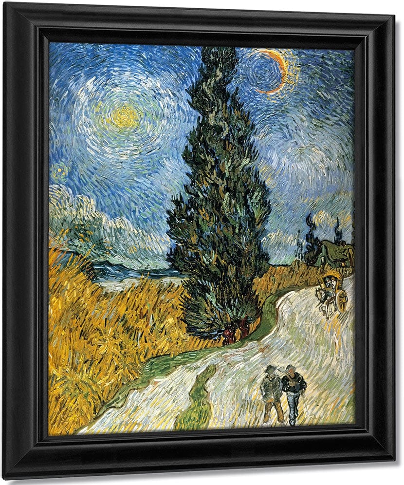 Country Road In Provence By Night By Vincent Van Gogh - Image 6