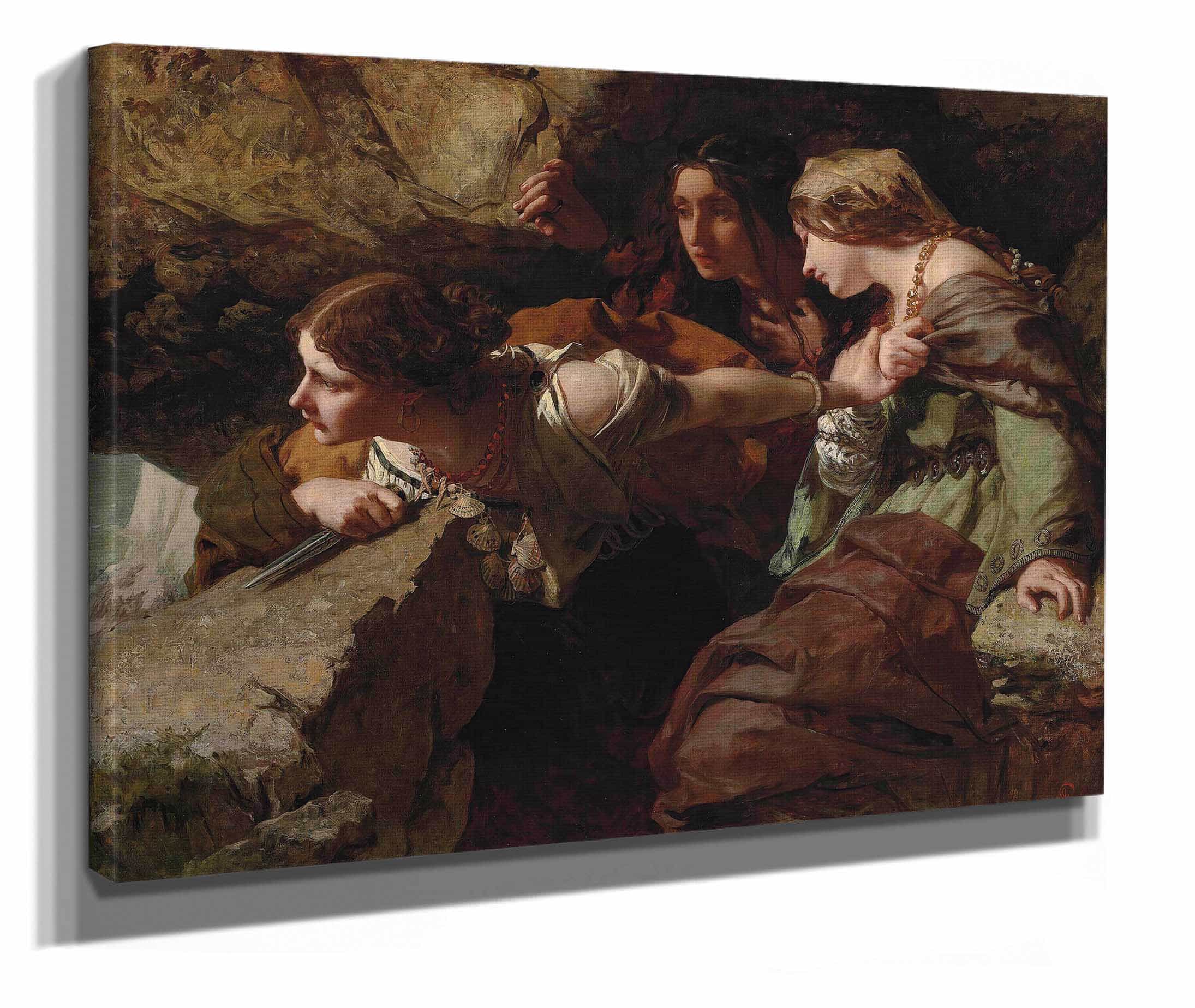 Courage Anxiety And Despair Watching The Battle by James Sant - Image 2