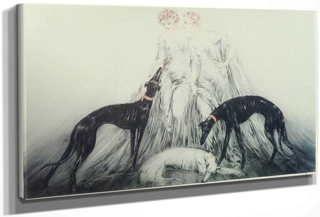 Coursing Iii 1930 By Louis Icart
