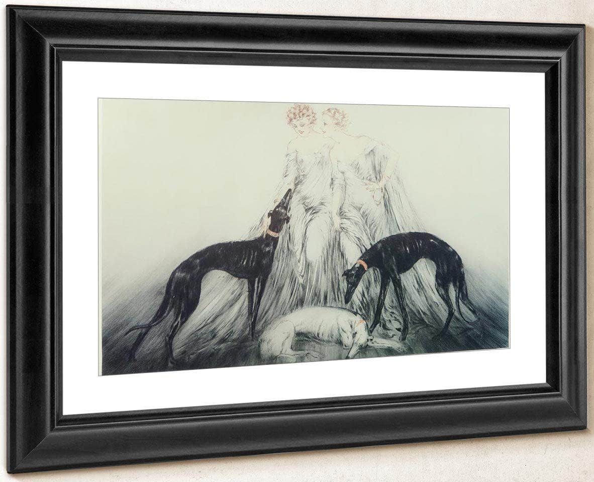Coursing Iii 1930 By Louis Icart - Image 2
