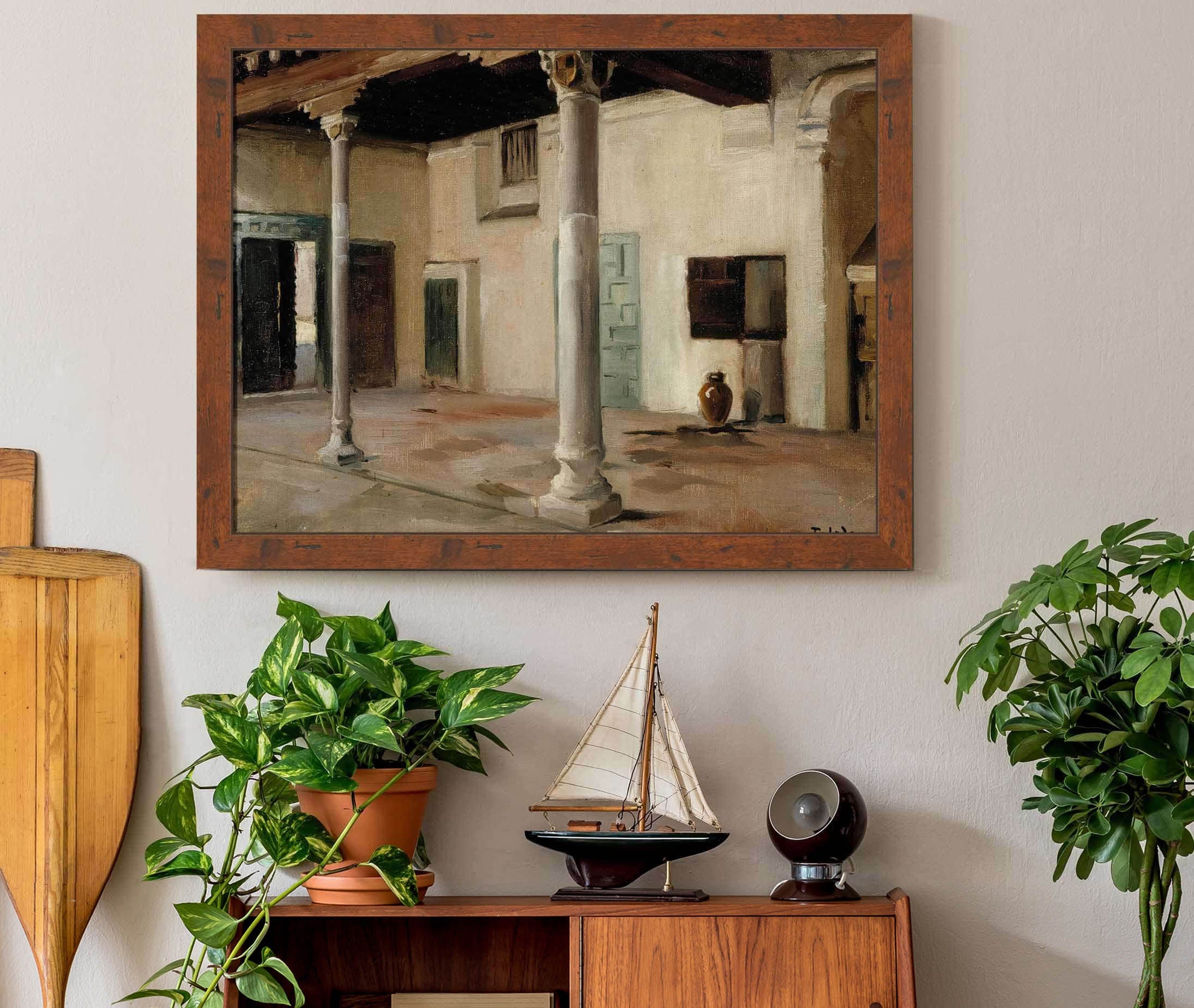 Courtyard In Toledo by Albert Edelfelt - Image 3