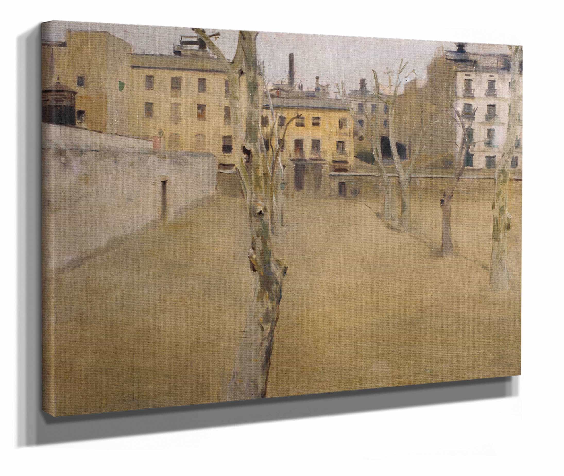 Courtyard Of The Old Barcelona Prison Courtyard Of The Lambs by Ramon Casas - Image 2