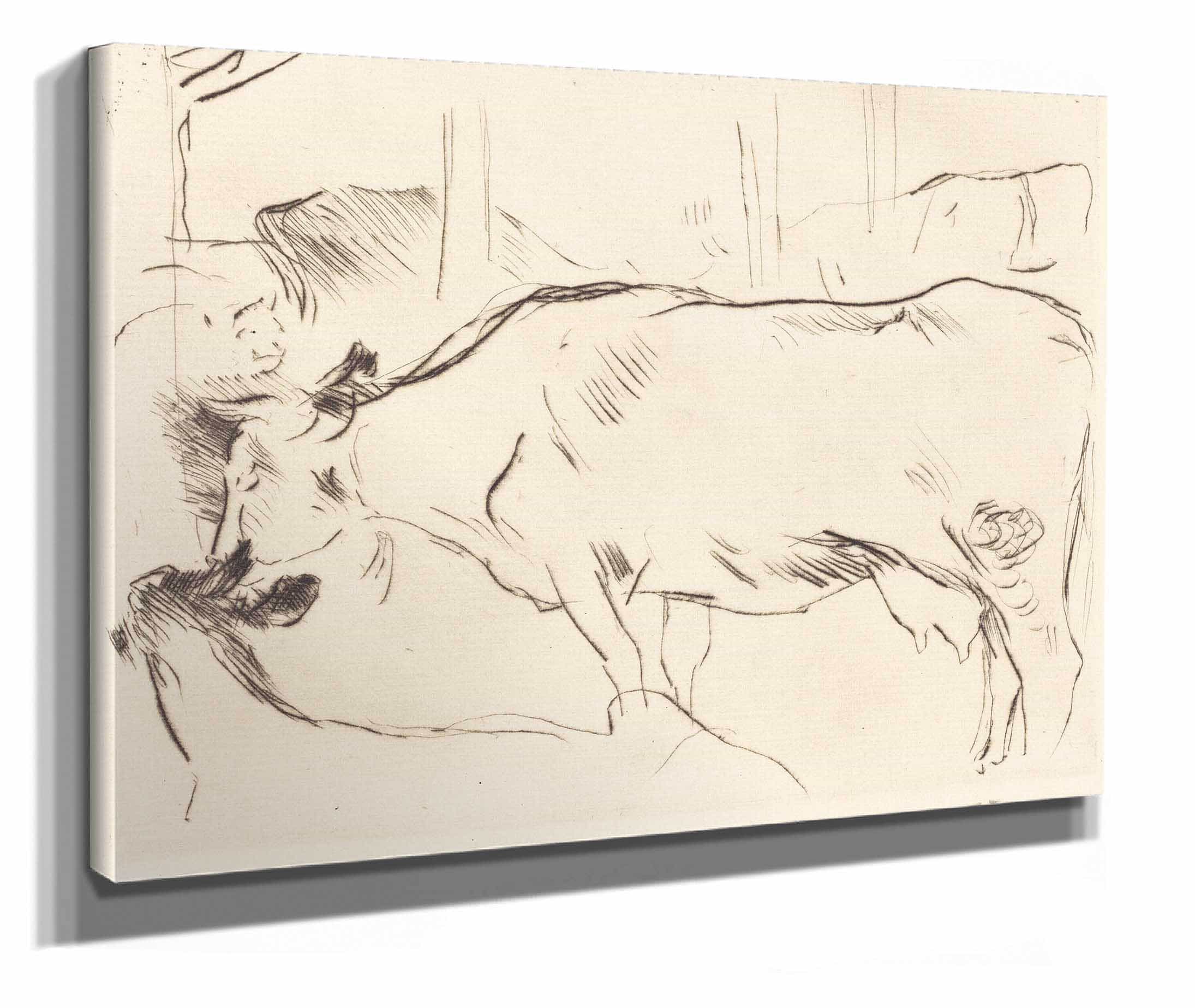 Cow Barn Ii Kuhstall Ii by Lovis Corinth - Image 2