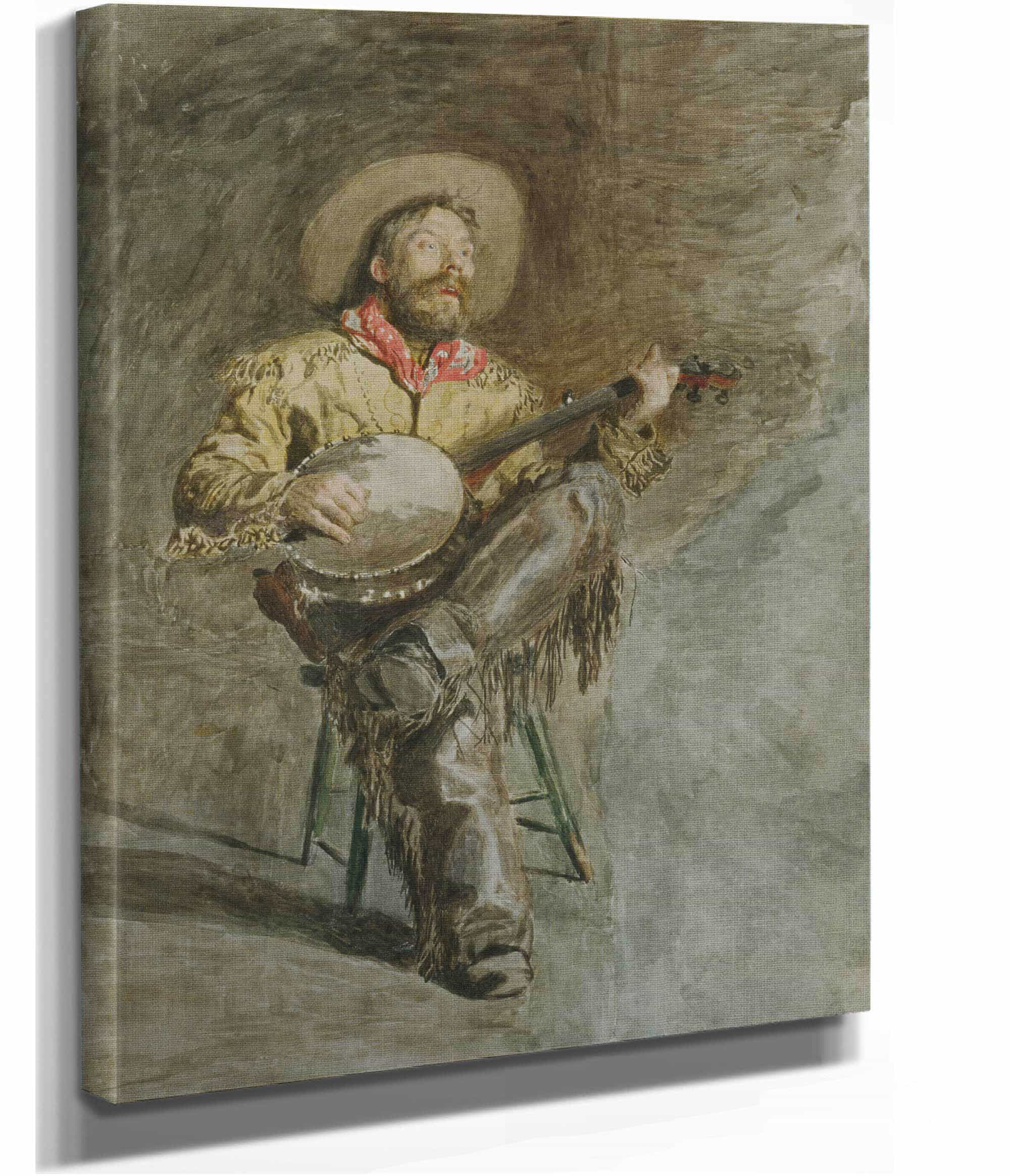 Cowboy Singing by Thomas Eakins - Image 2