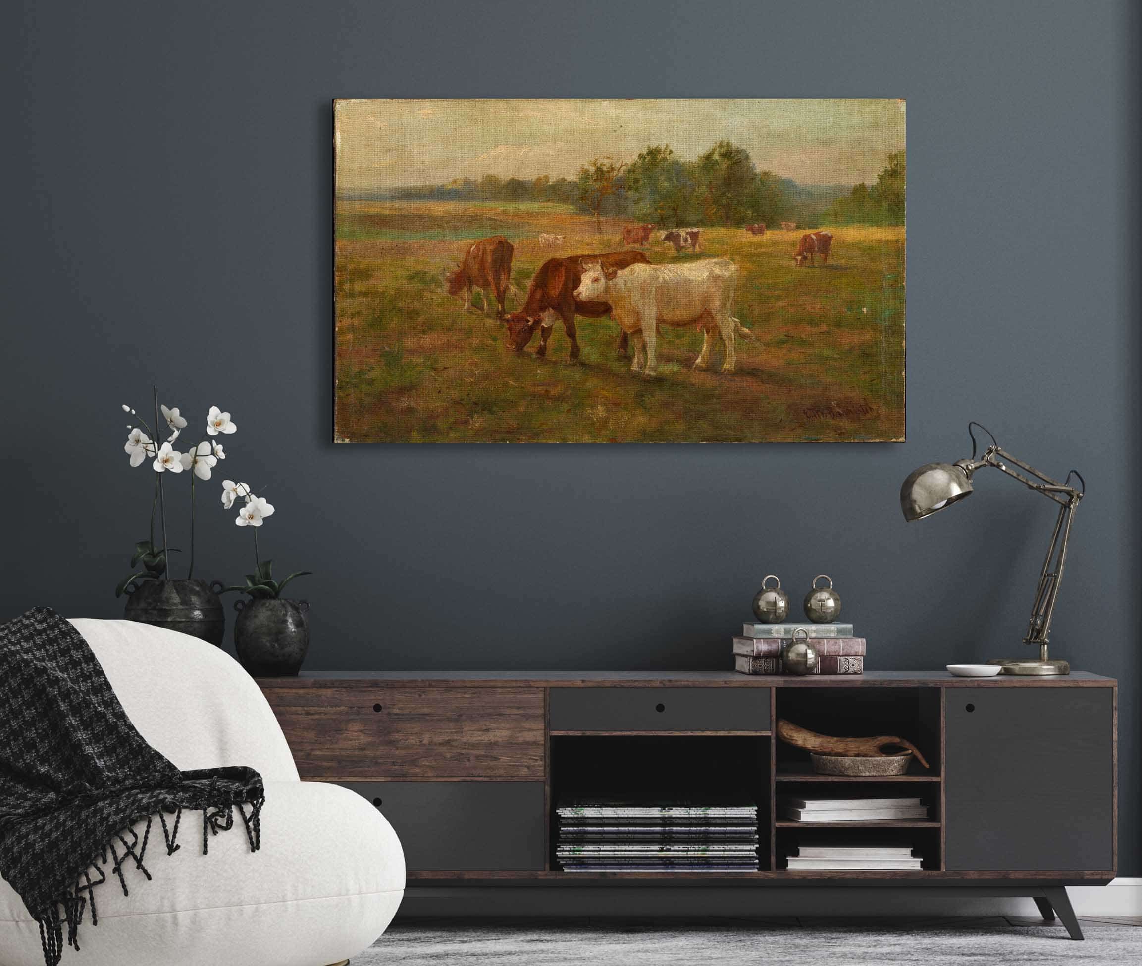 Cows by Edward Mitchell Bannister - Image 5