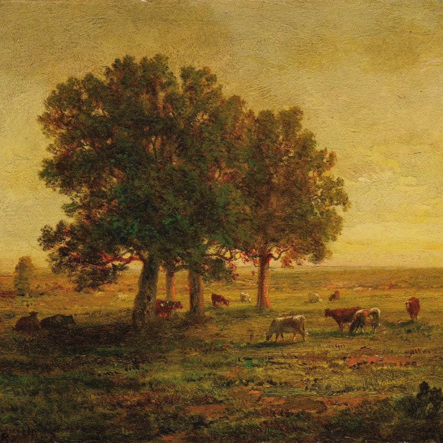 Cows In A Group Of Oak Trees Apremont 1850 By Theodore Rousseau - Image 5