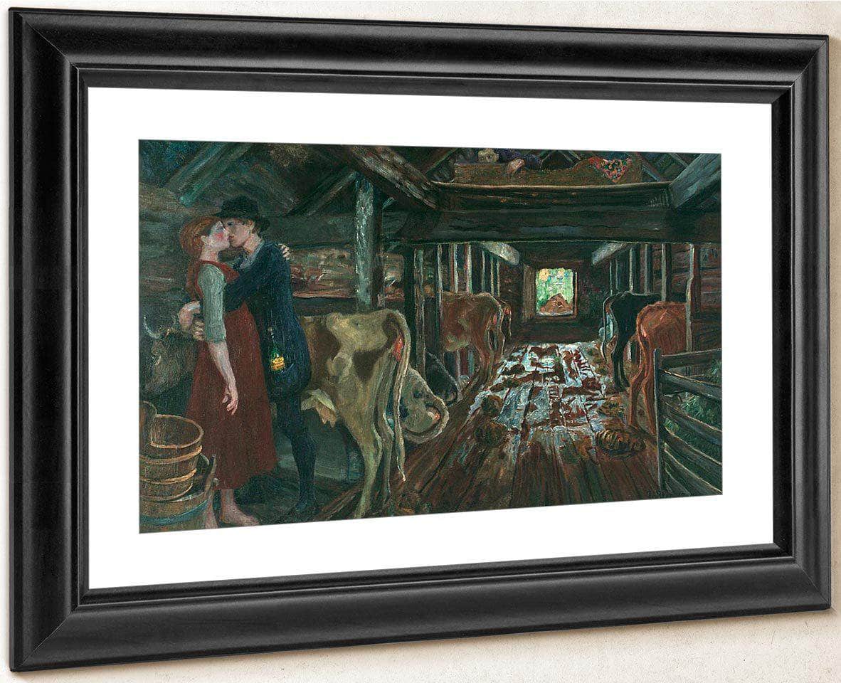 Cowshed Courtship By Nicolai Astrup - Image 2