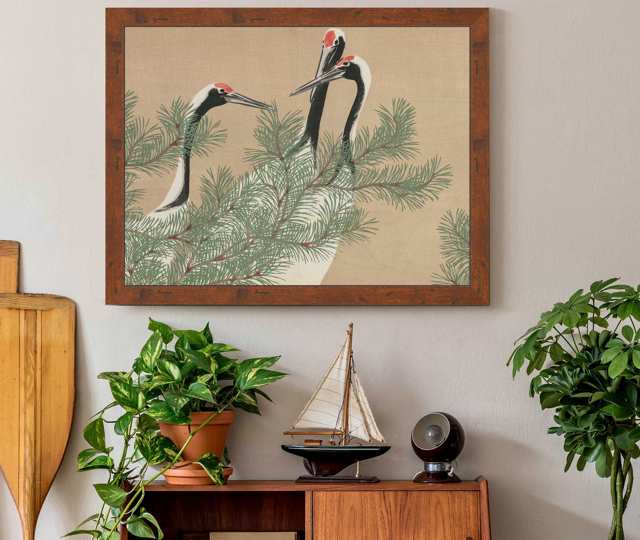 Cranes Tsuru by Kamisaka Sekka - Image 3