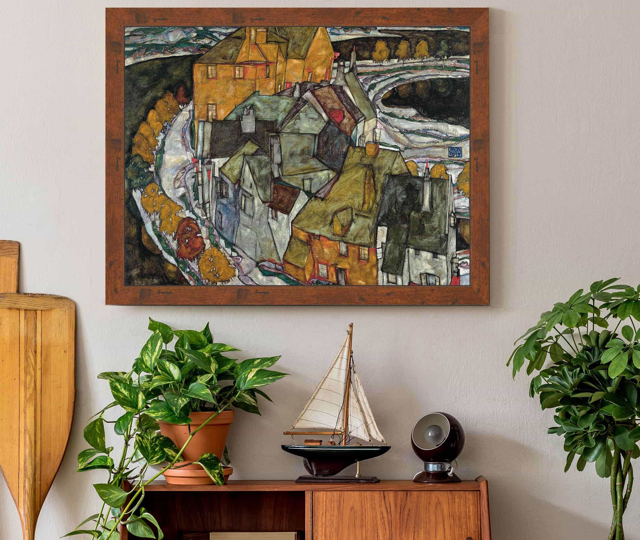Crescent Of Houses Ii by Egon Schiele - Image 3