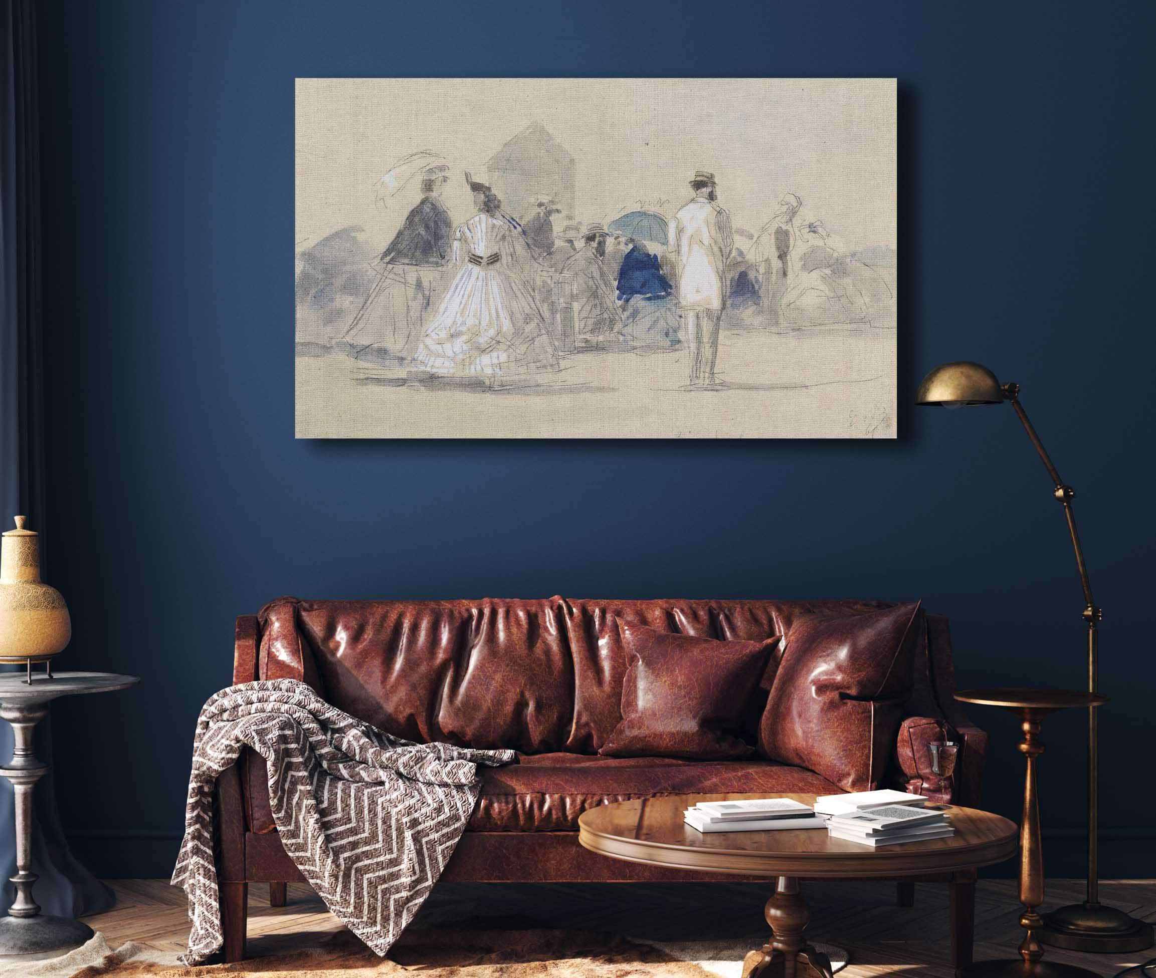 Crinolines On The Beach by Eugene Boudin - Image 4
