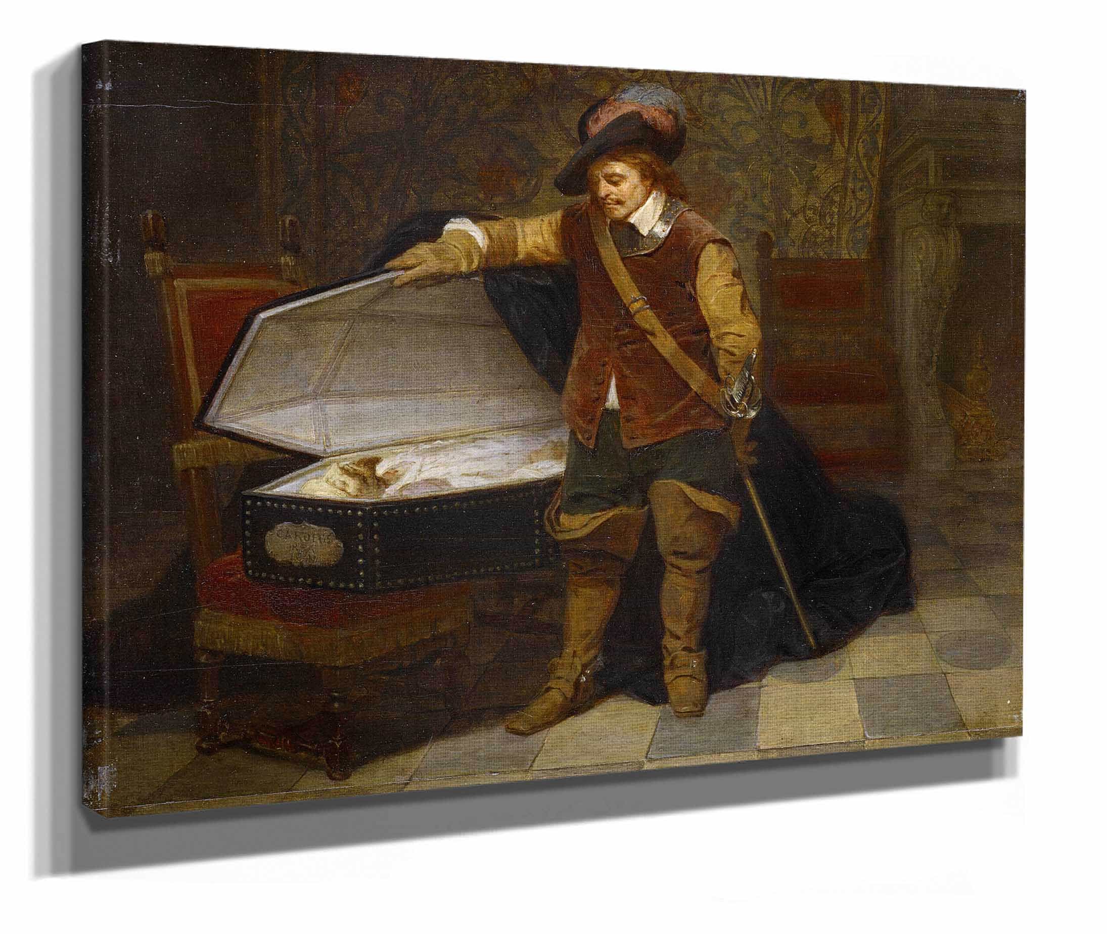 Cromwell And Charles I by Paul Delaroche - Image 2