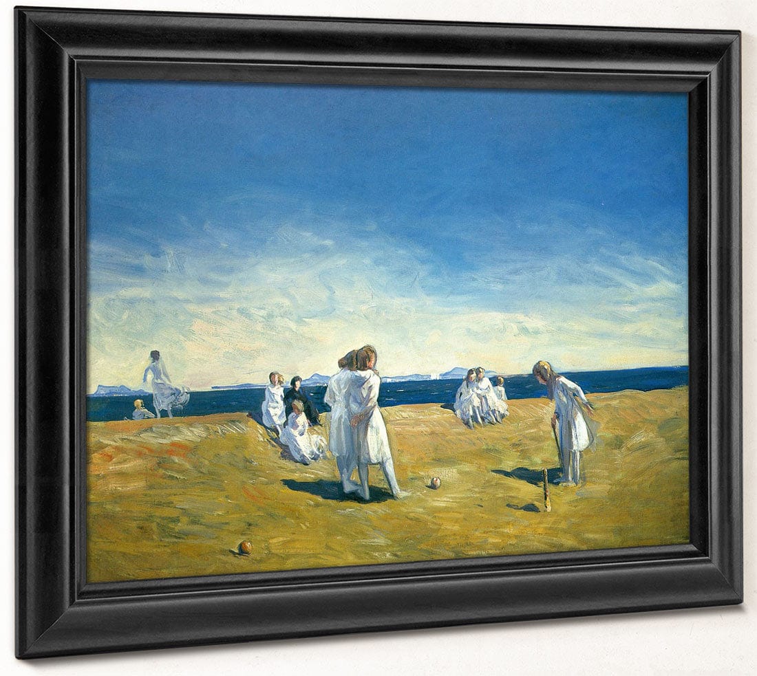 Croquet The Beach Party 1906 1907 By Rockwell Kent - Image 8