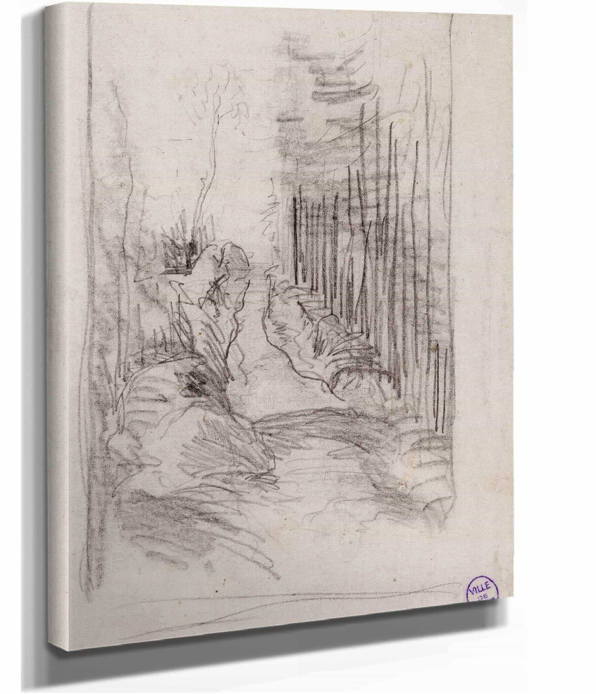 Croquis Dune Allee En Foret by Narcisse Virgile Diaz De La Pena - Image 2