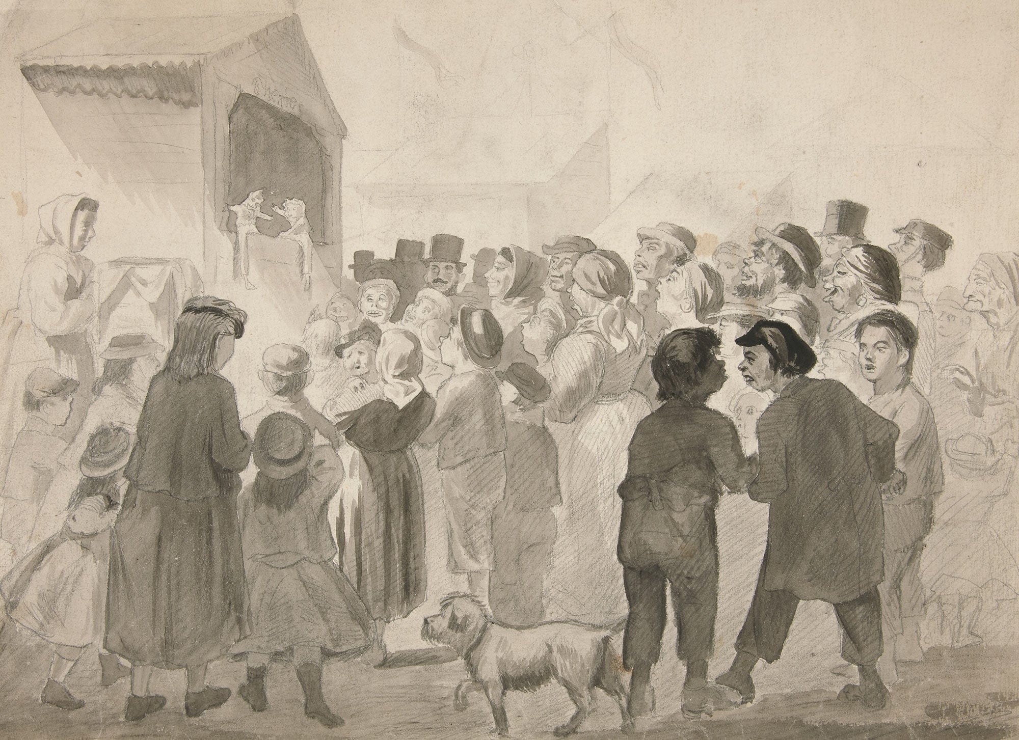 Crowd Scene by Edwin Austin Abbey - Image 2
