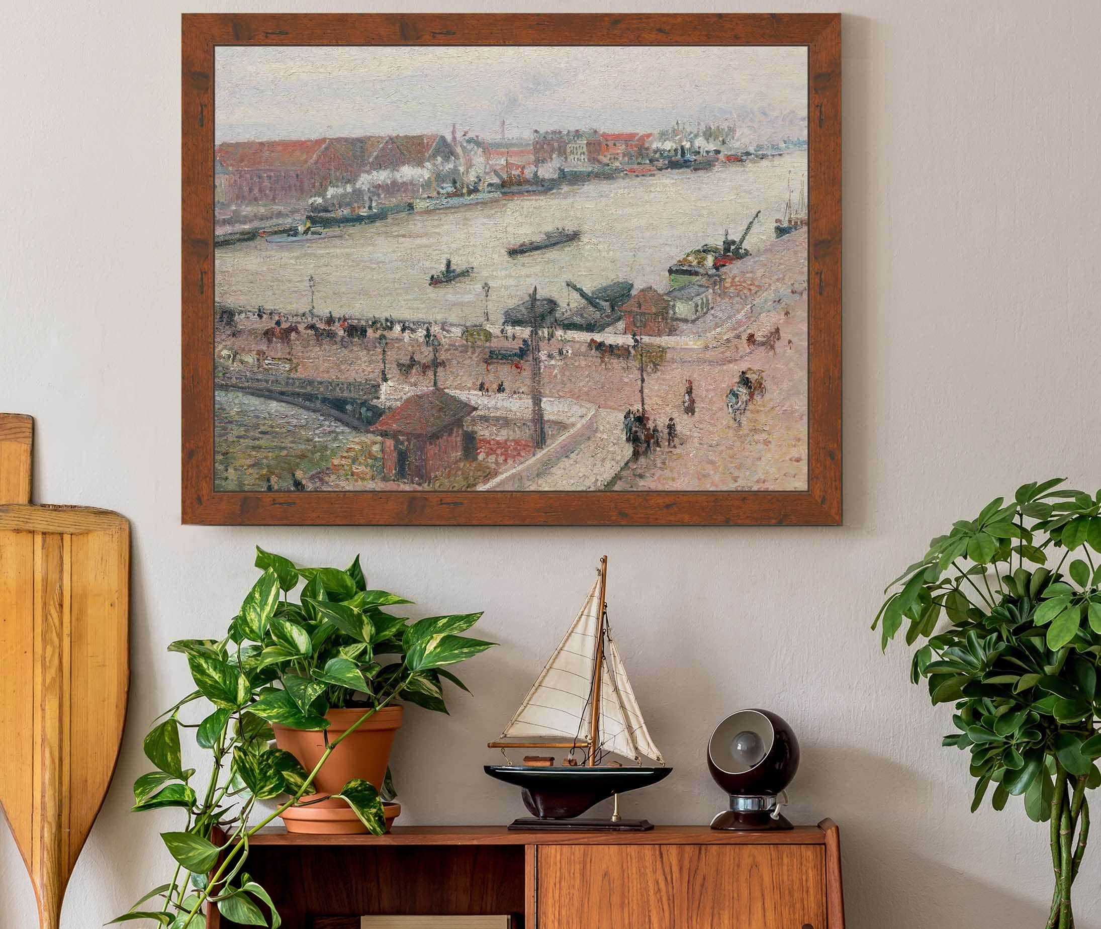 Crue De La Seine Pont Boieldieu Rouen by Camille Pissarro - Image 3