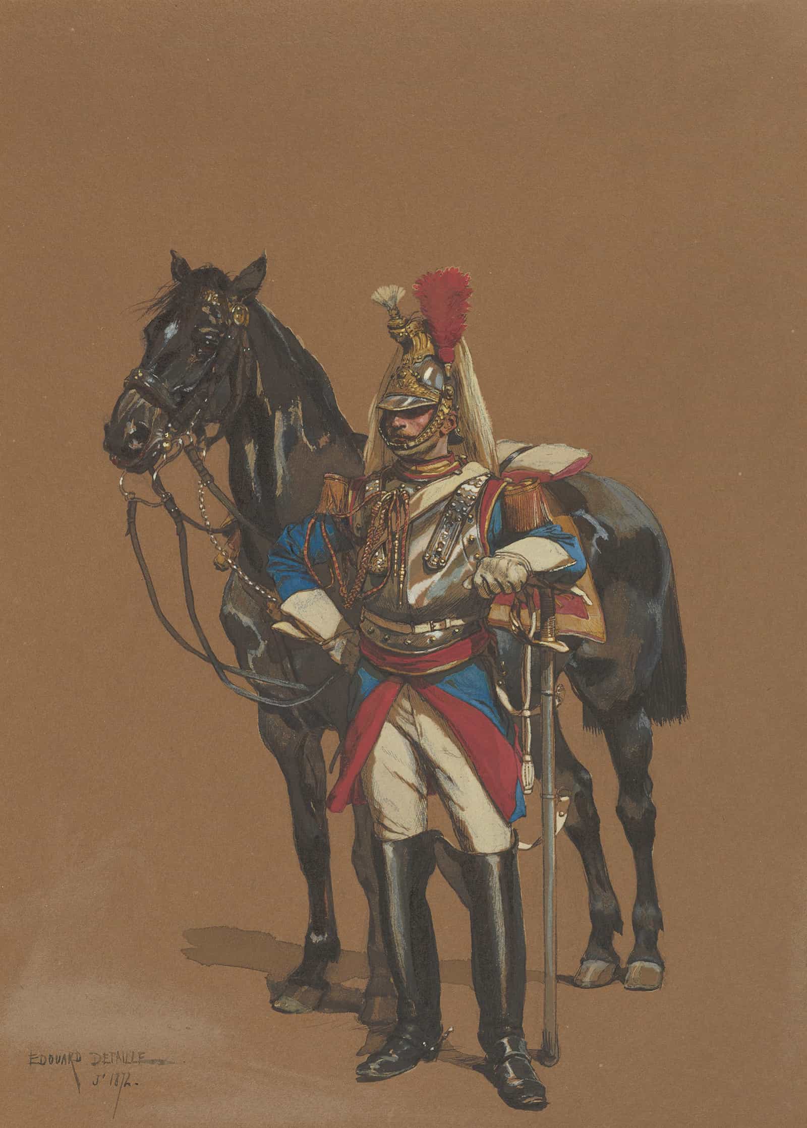 Cuirassier by Jean Baptiste Edouard Detaille - Image 2