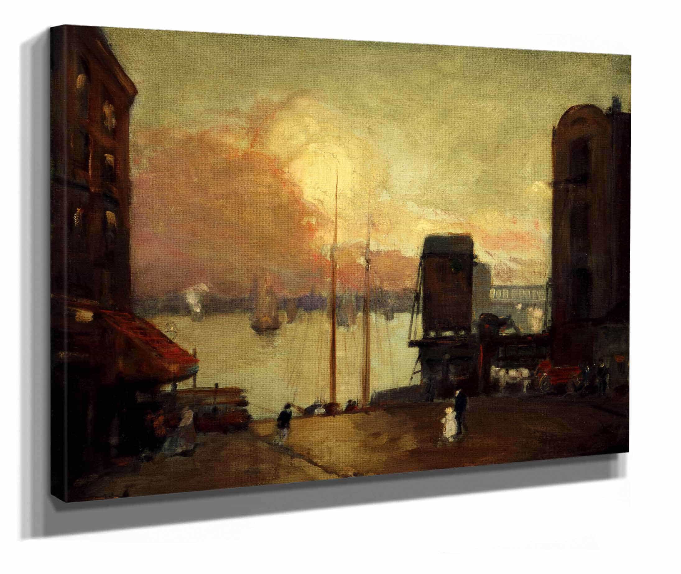 Cumulus Clouds East River by Robert Henri - Image 2