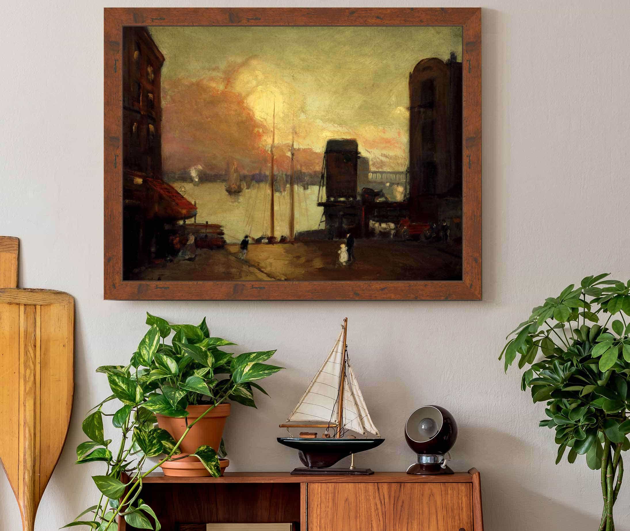 Cumulus Clouds East River by Robert Henri - Image 3