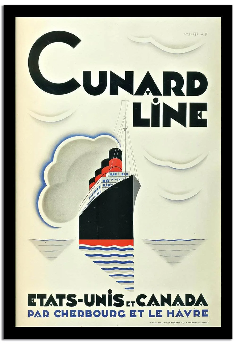 Cunard Line Vintage Postera - Image 2