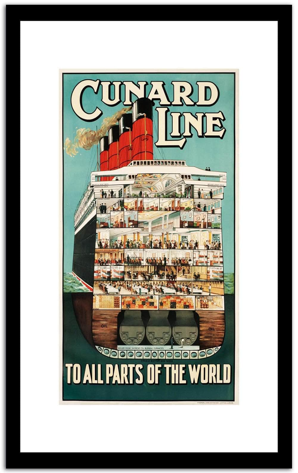 Cunard Line  Vintage Posterb