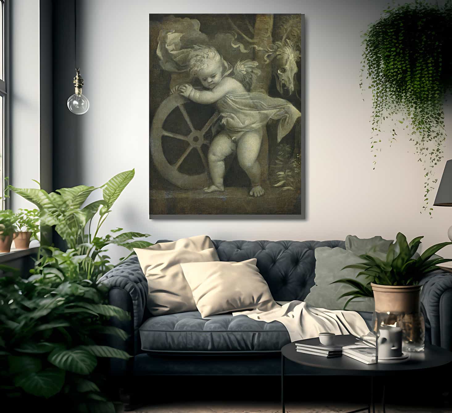 Cupid With The Wheel Of Fortune By Titian - Image 2